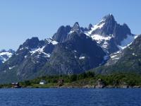 Die Spitzen des Trolltindan am Raftsund - Lofoten
